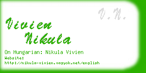 vivien nikula business card